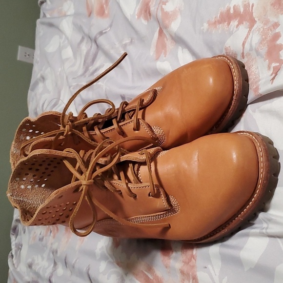 Timberland X Horween 6-in Premium Perforated Collar Bare Naked A1BBJ - Picture 4 of 10